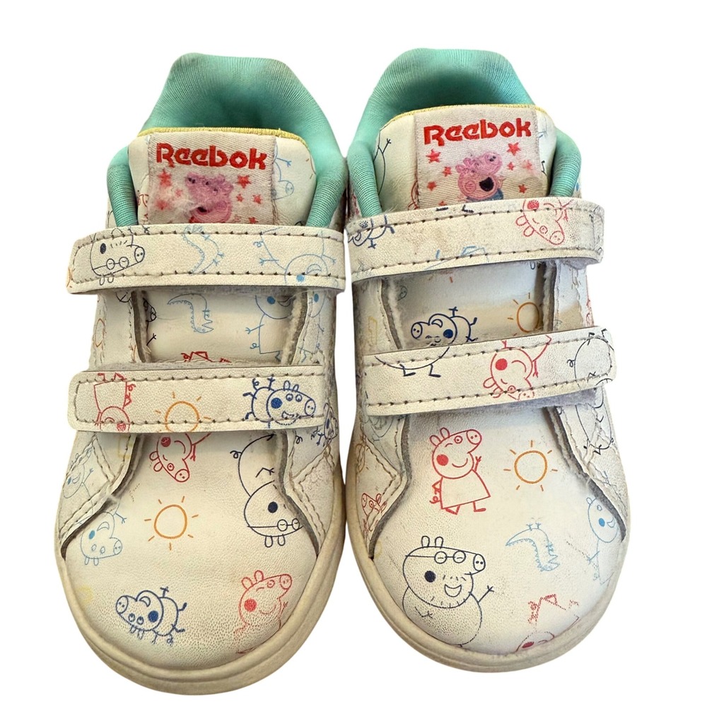 Reebok Kids Baby Toddler Peppa Pig Royal Complete CLN 2 Sneakers White Size 6